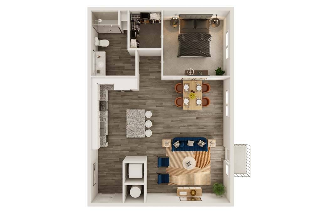 Floor Plan - A6 - SECOND AVE