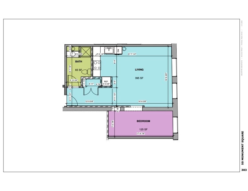 Floor Plan - 50 Monument Unit 303