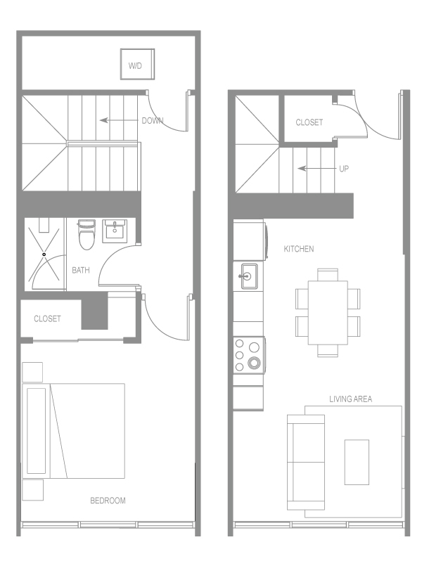 Floor Plan - Erbe One Bedroom Up A Palazzo
