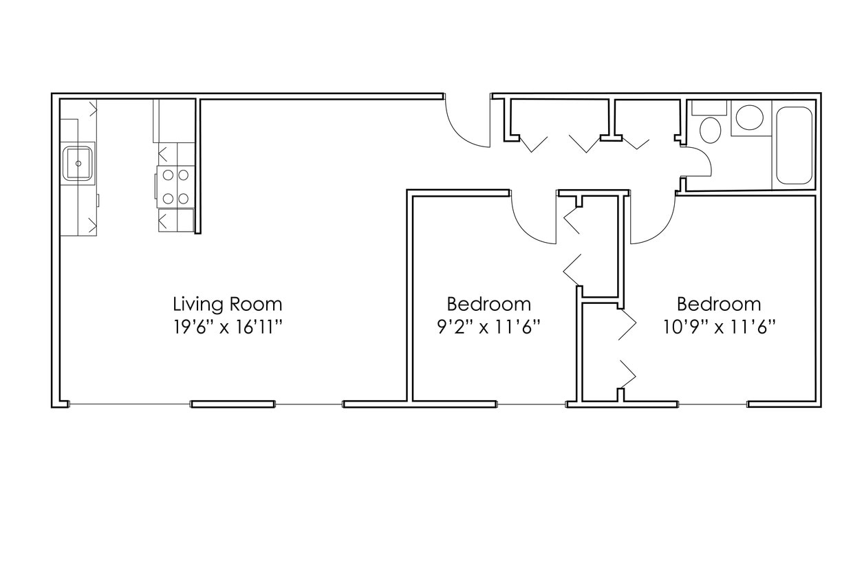 Floor Plan - 2 Bedroom B