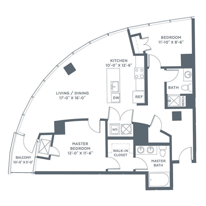 Floor Plan - 2A West
