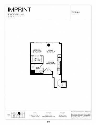 Floor Plan - Studio Deluxe P