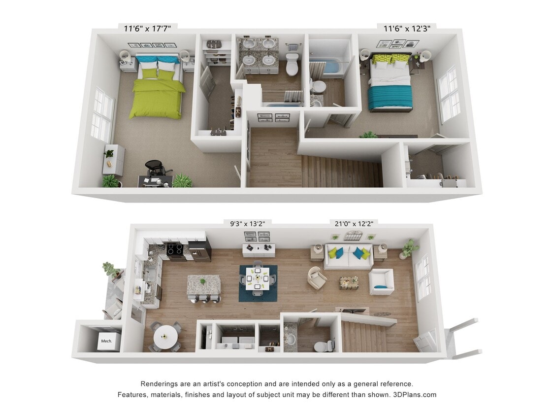 Floor Plan - Savannah Townhome