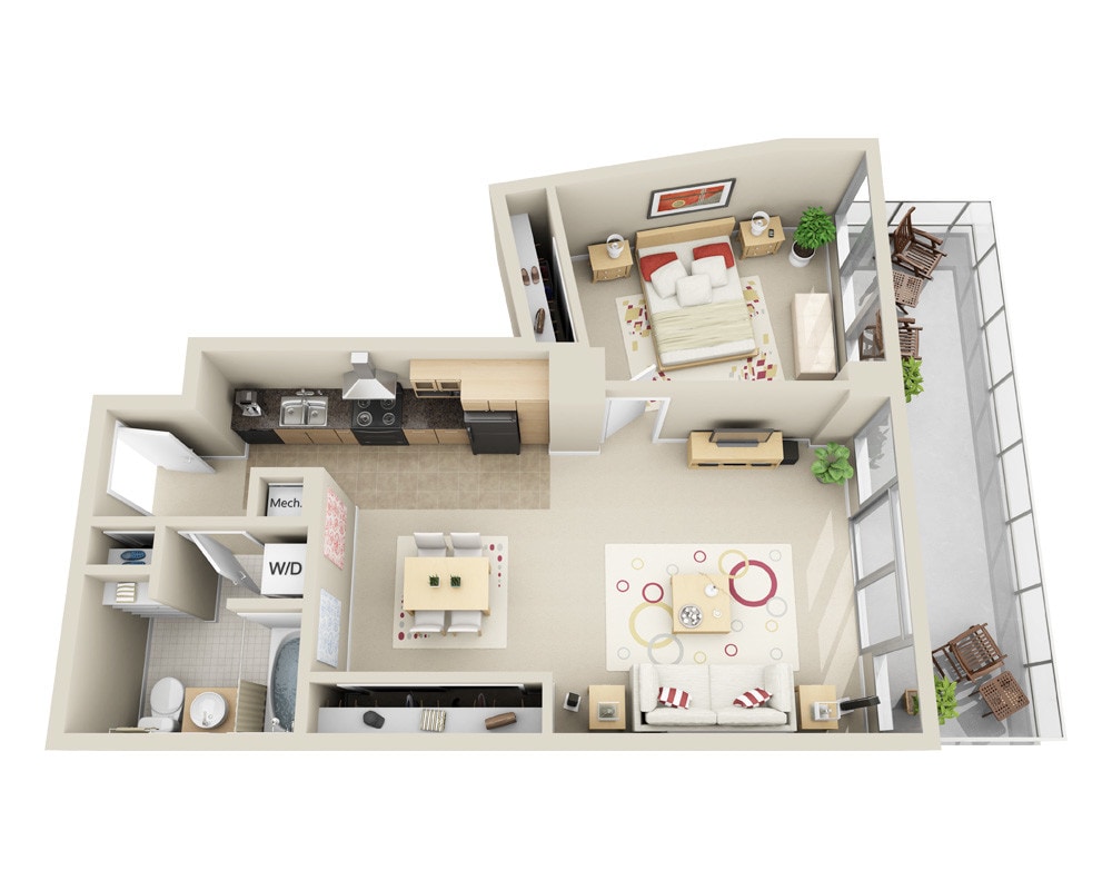 Floor Plan - Midrise A1M