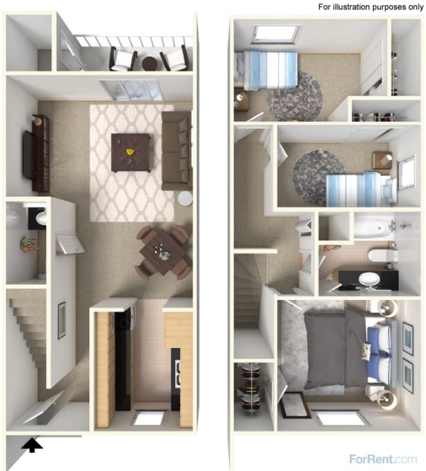 VV 3 br 1.5 bath.jpg - Queen-3A-Del