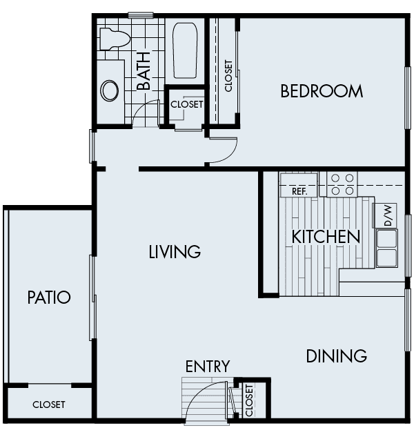 Floor Plan - 1x1AR1T3-1x1