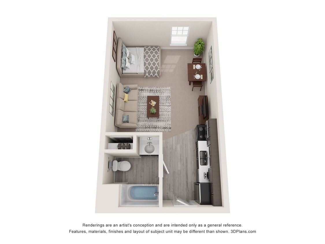 Floor Plan - Studio Elevation 3000