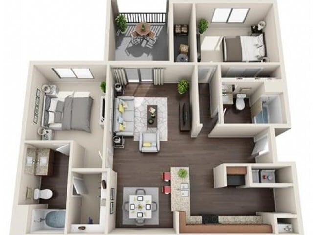 B3 Renovated floorplan - B3 Gold