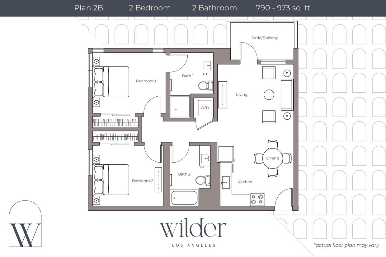 Floor Plan - 2 Bedroom B