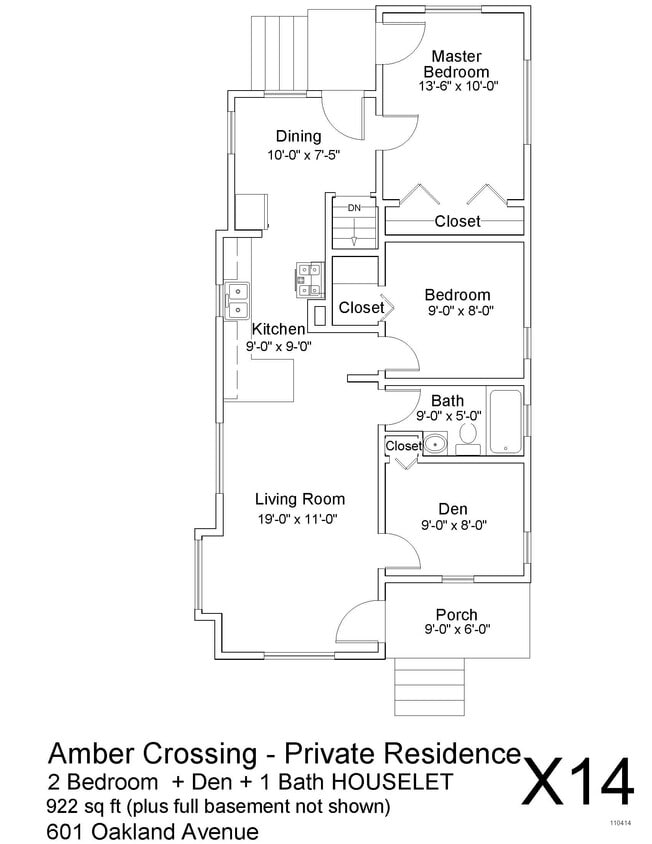 Floor Plan - Private Residence