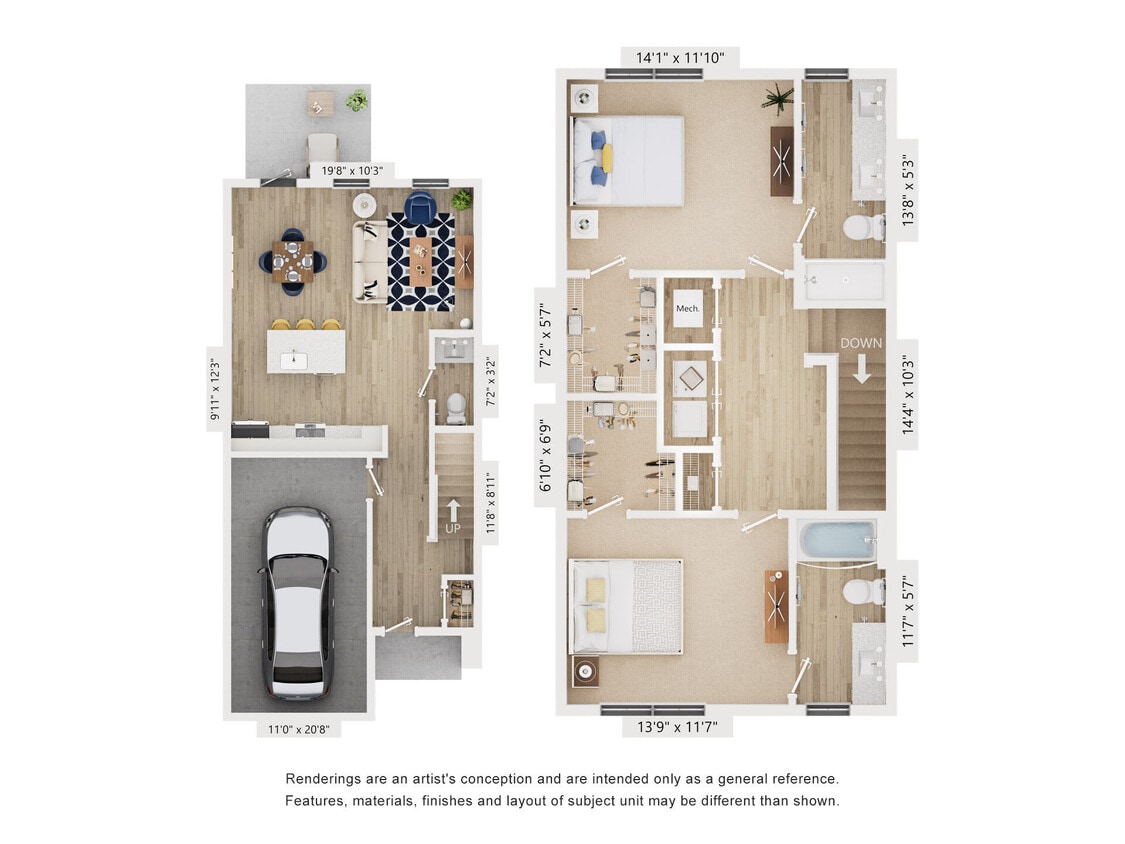 Floor Plan - Townhome E