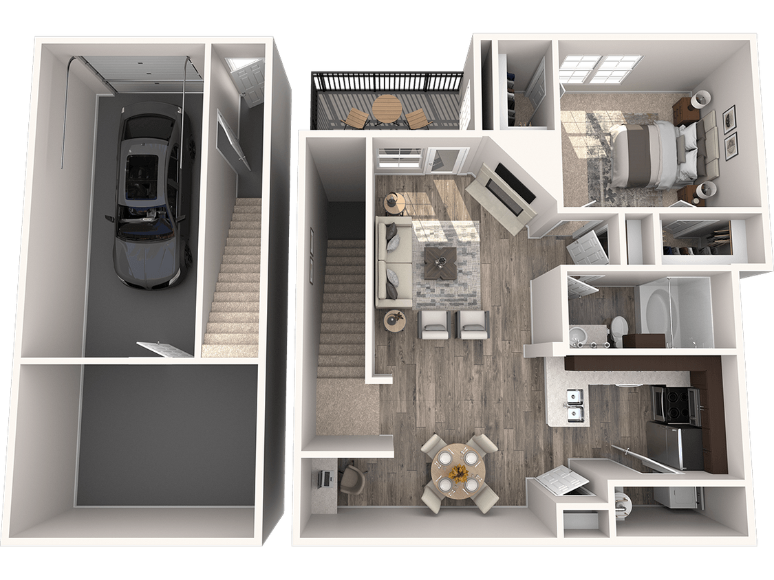 Floor Plan - A9 1148 Sq. Ft. 2nd Fl. With Garage & Extra Bon...