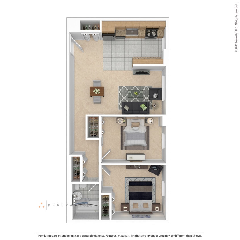 Floor Plan - 2 Bedroom A & L