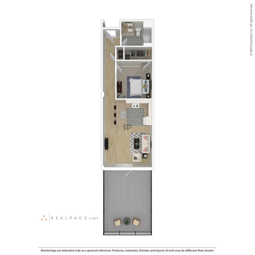 Floor Plan - 1 Bedroom