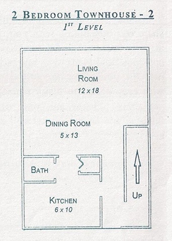 Floor Plan - 2 Bedroom Townhome Large & Two-Story