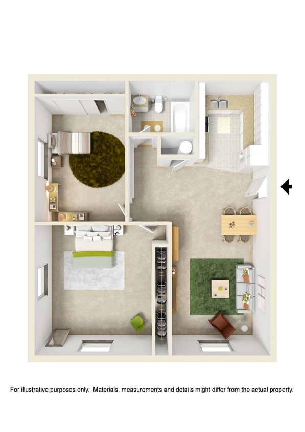 2 Bedroom - Williamsburg