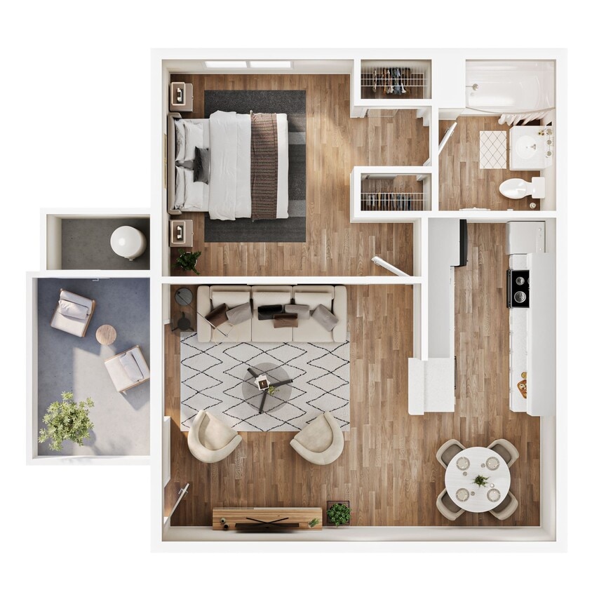Floor Plan - Cypress  (With Patio)