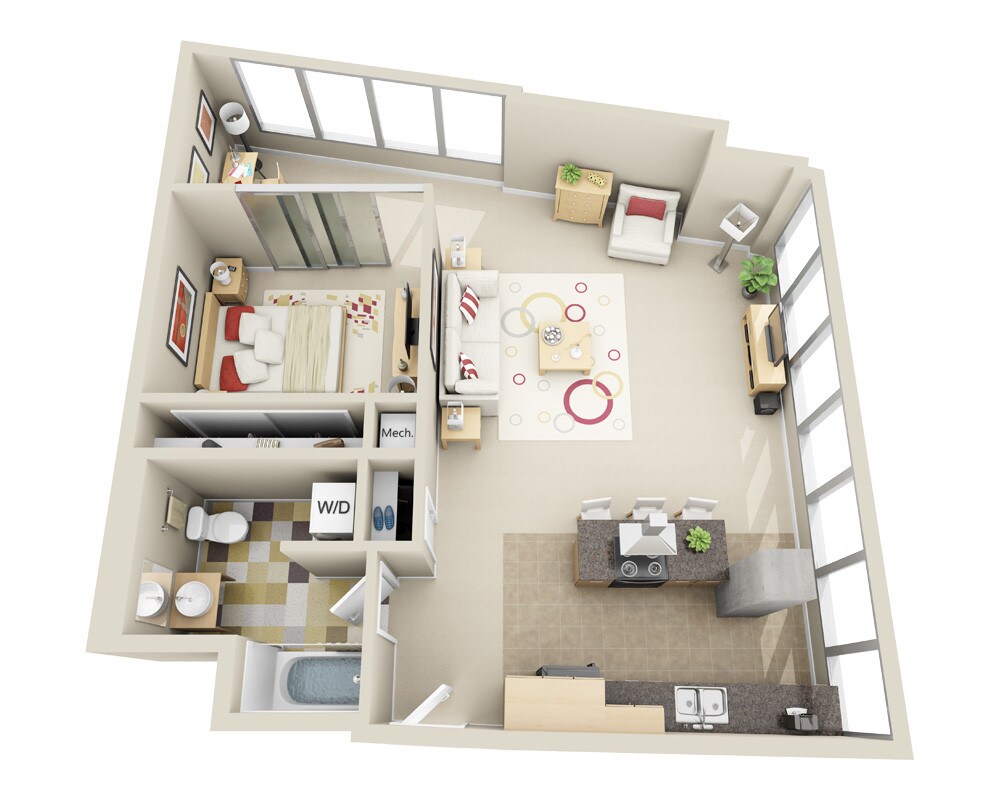 Floor Plan - Highrise A1OD