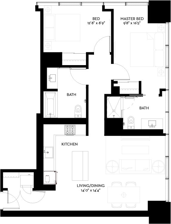 Floor Plan - 2-E