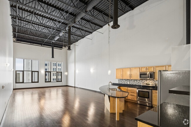 2BR, 2BA - 2,300SF - Living Room - The Rowe Building