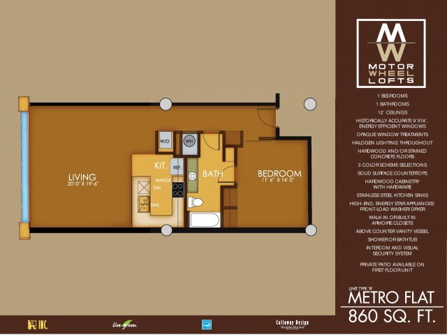 Floor Plan - Metro B (Balcony)