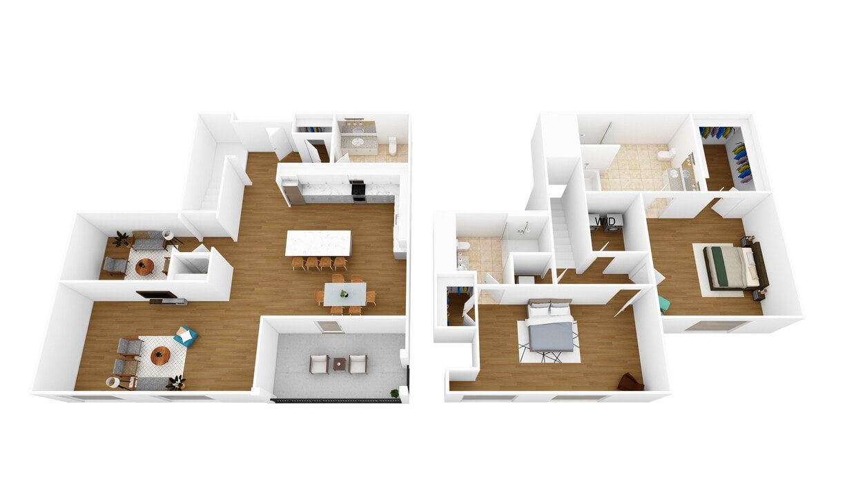 Floor Plan - B3A + Den