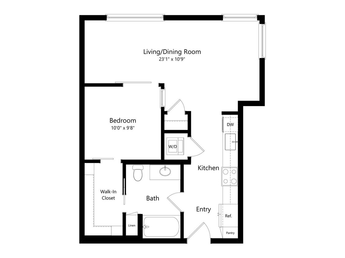 Floor Plan - 1X1 B