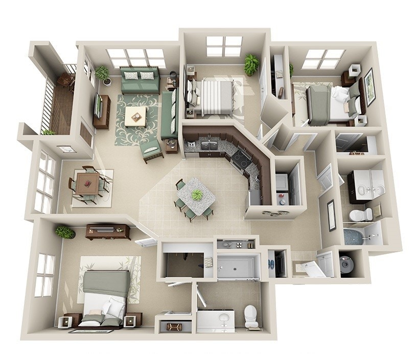 Junction Six Forks - Pinehurst - 2 Beds - 2 Baths - 1398 Sq. ft. - Pinehurst