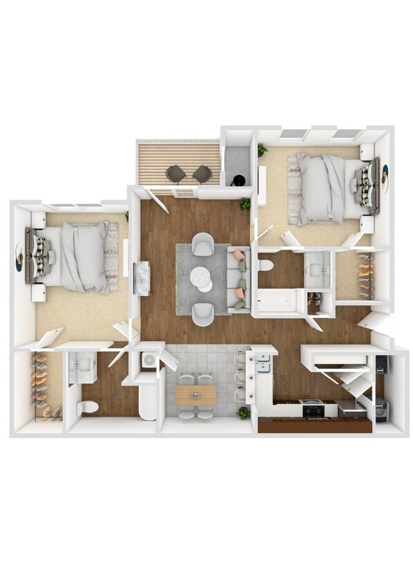 Floor Plan - Two Bedroom 
