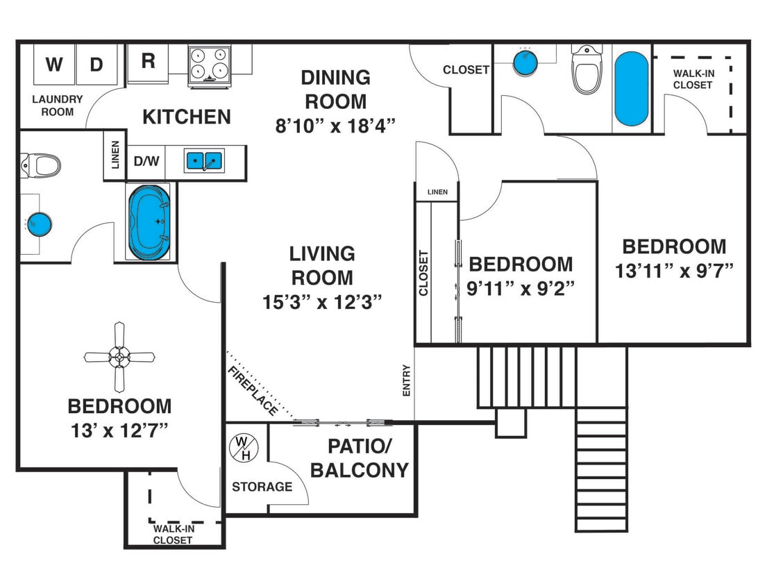 Floor Plan - 3X2C