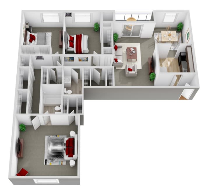 Floor Plan - 3 BR
