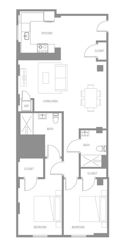 Floor Plan - Montesino Two Bedroom A Palazzo