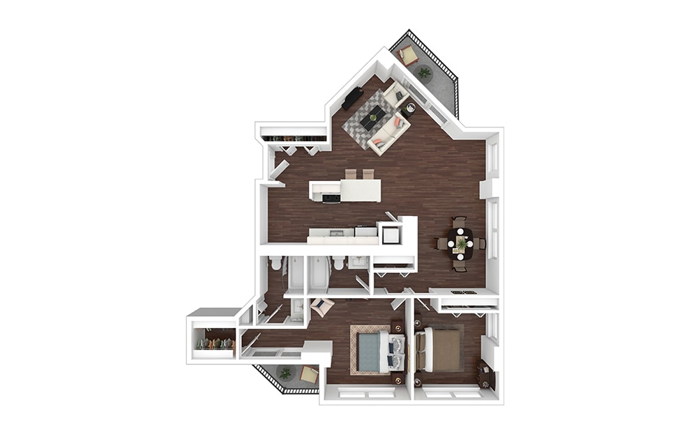 Floor Plan - B19 - Renovated
