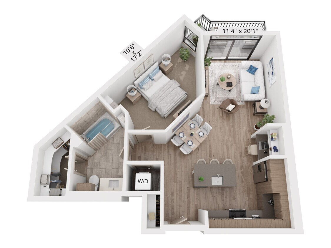 Floor Plan - 1x1 a10.o