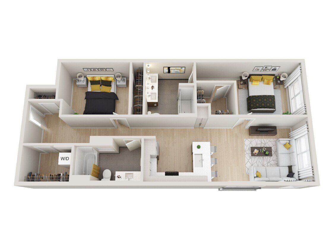Floor Plan - 2x2 G
