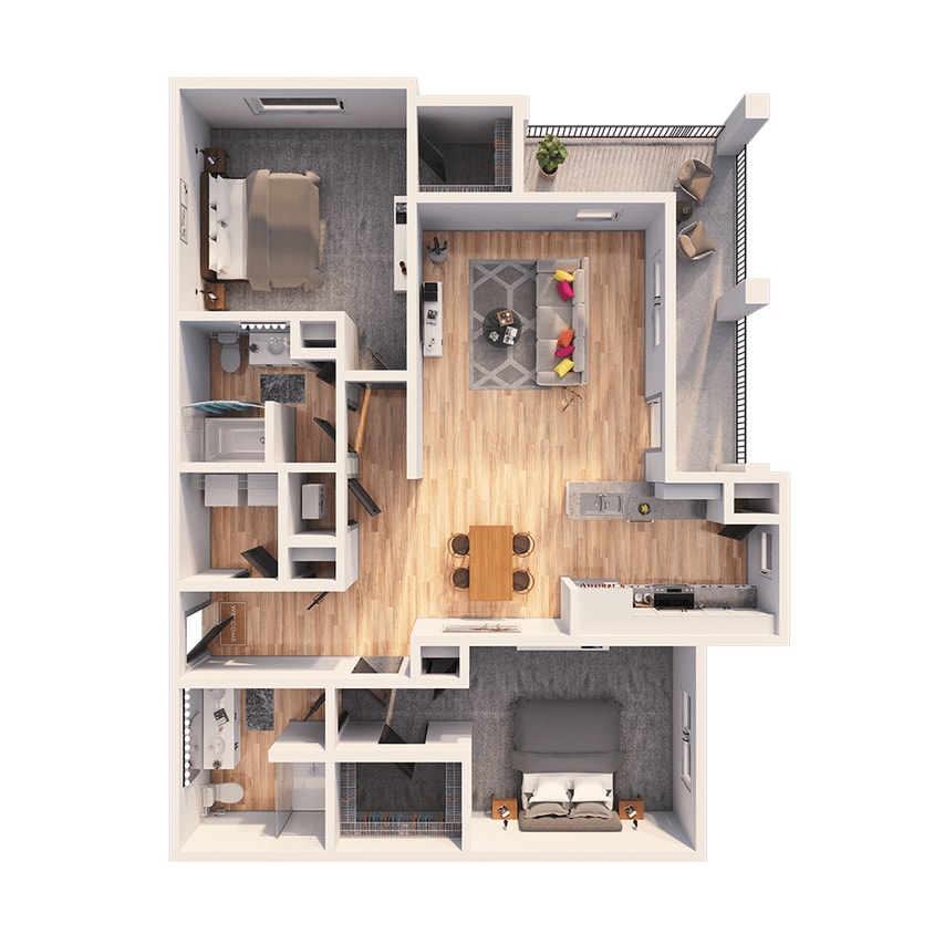 Floor Plan - B3 - Corner