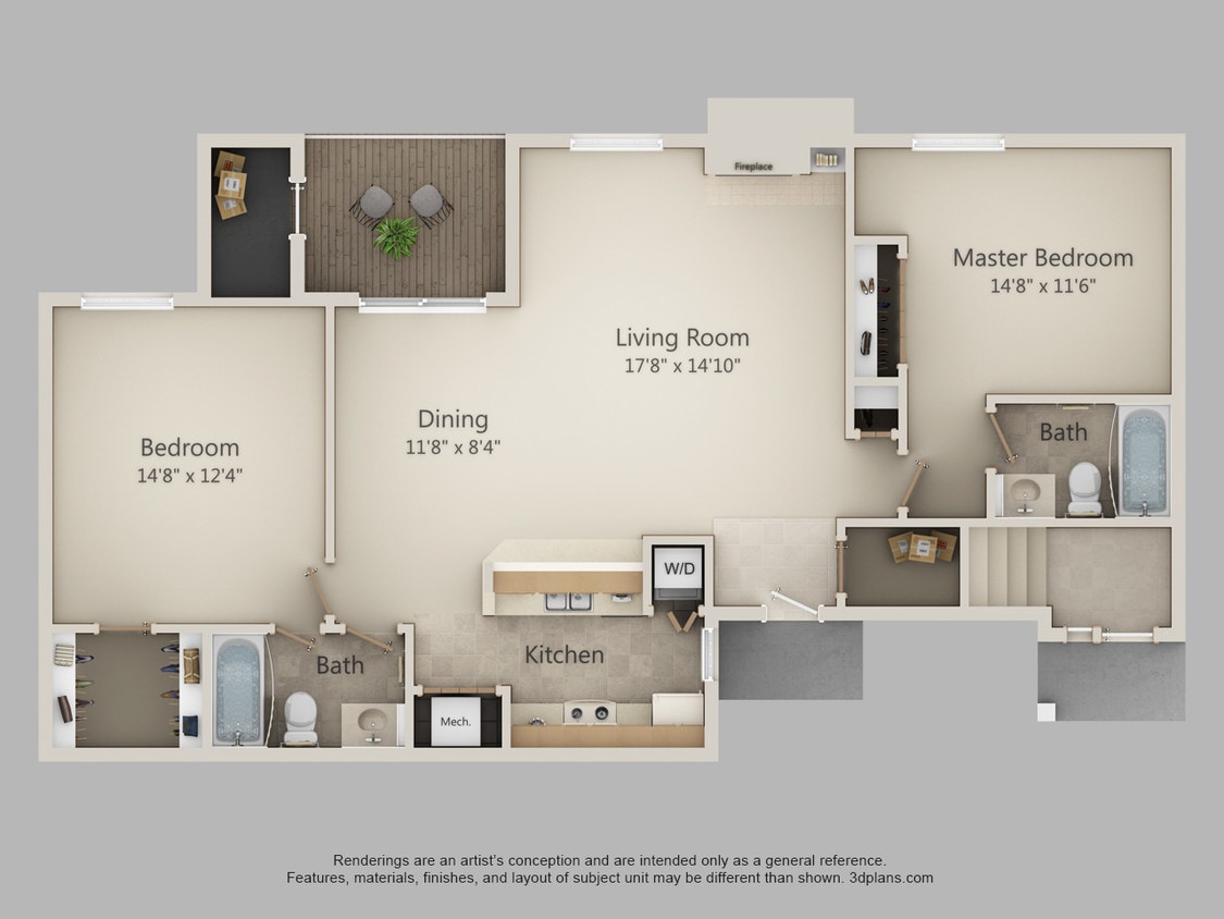 Floor Plan - 2MB-Mudsock