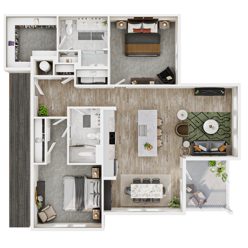 Floor Plan - Apartment - B3