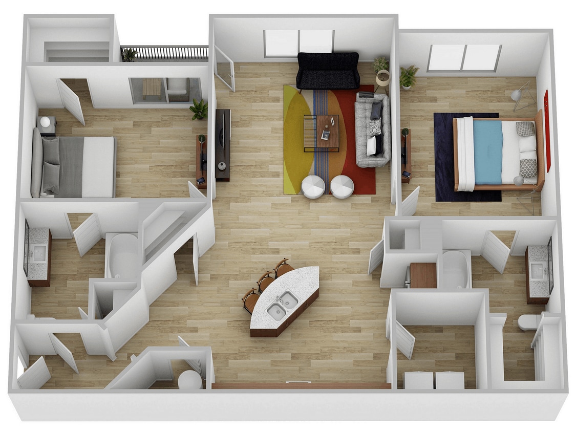 Katy Ranch 1093 SF 2025 - 2 Bed, 2 Bath