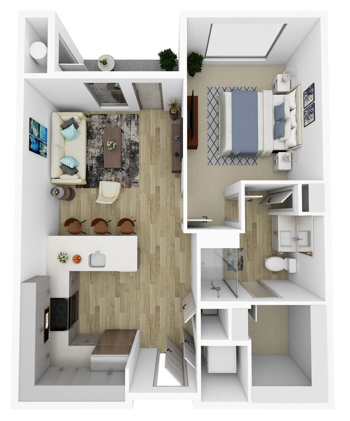 Bravo floor plan Ascend at Pena Station - Bravo