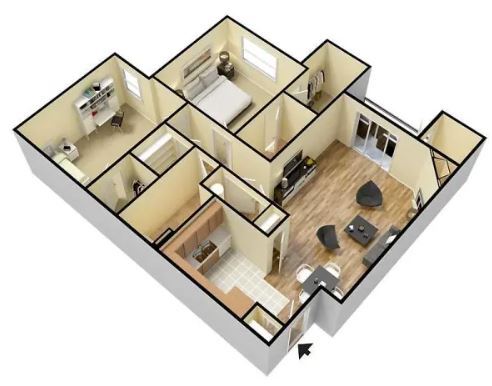 C1 - B4 - 2 Bedroom - 2 Bathrooms
