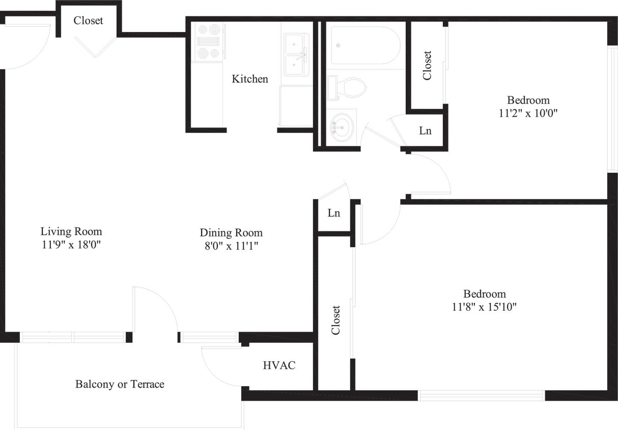 2 Bedroom Standard - 2 Bedroom Standard