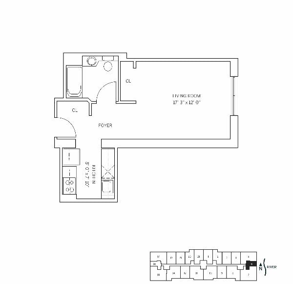 Floor Plan - ROOSEVELT HOUSE - Studio One Bathroom