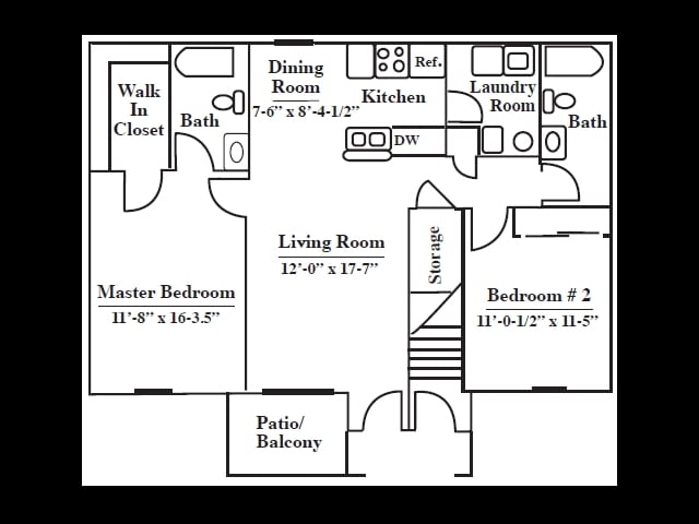 2 Bedroom (c) - 2 Bedroom double