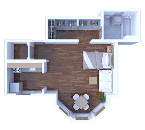 Floor Plan - Studio Floor Plan S25 666 4F