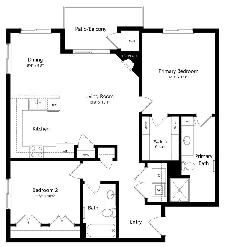 Floor Plan - Valentina (Flat)