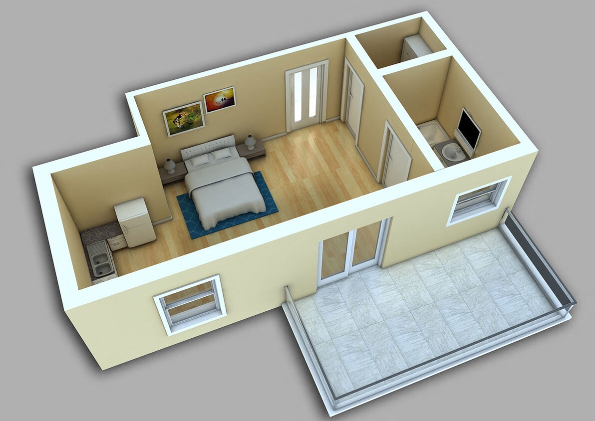 Floor Plan - Studio #1005