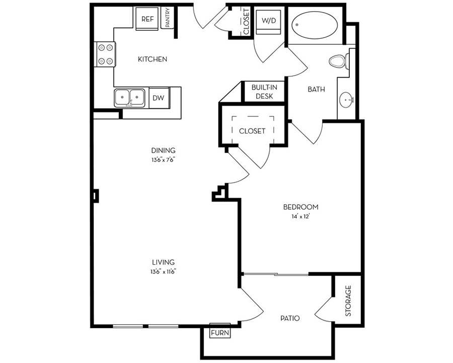 Floor Plan - A2 Affordable