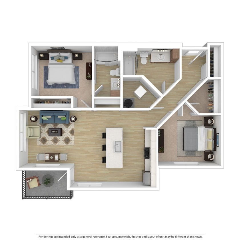 Floor Plan - 2B 2B Plan C
