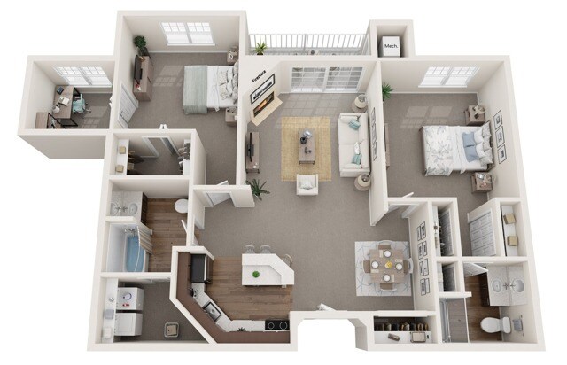 The Elvehjem | The Landmark at Hatchery Hill | Apartments in Fitchburg, WI - The Elvehjem